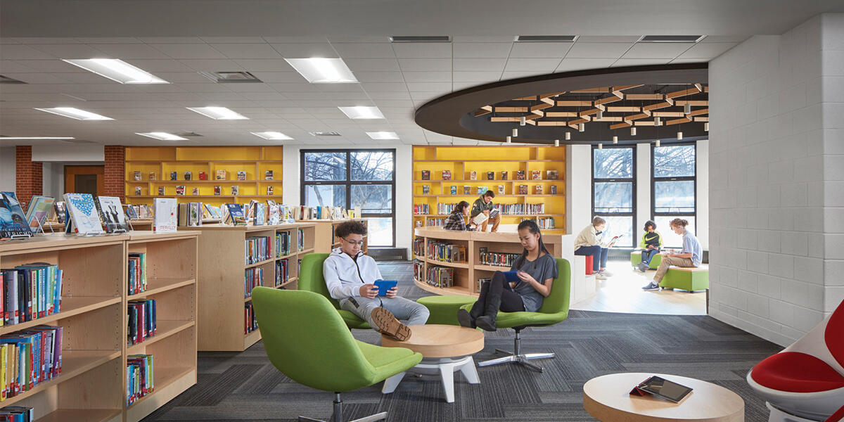 Haskins Library Seating Area