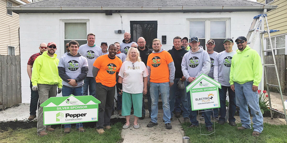 Pepper volunteers participate in community service with Rebuilding Together every year