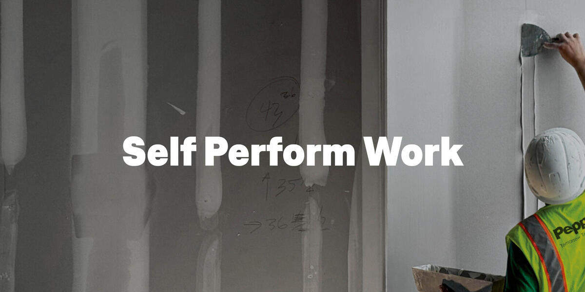 Pepper Construction's Self Perform Work in Services