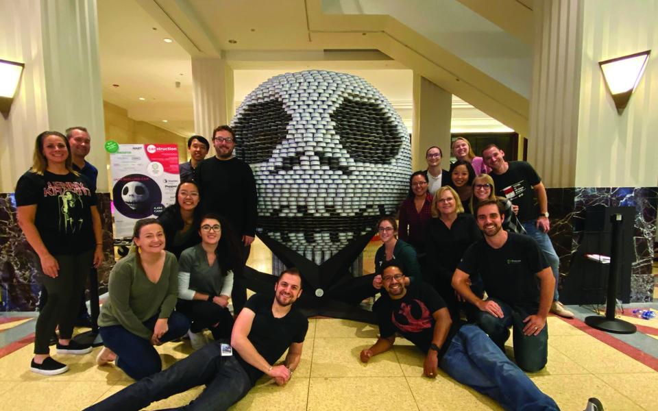 Pepper and Team at Canstruction Chicago