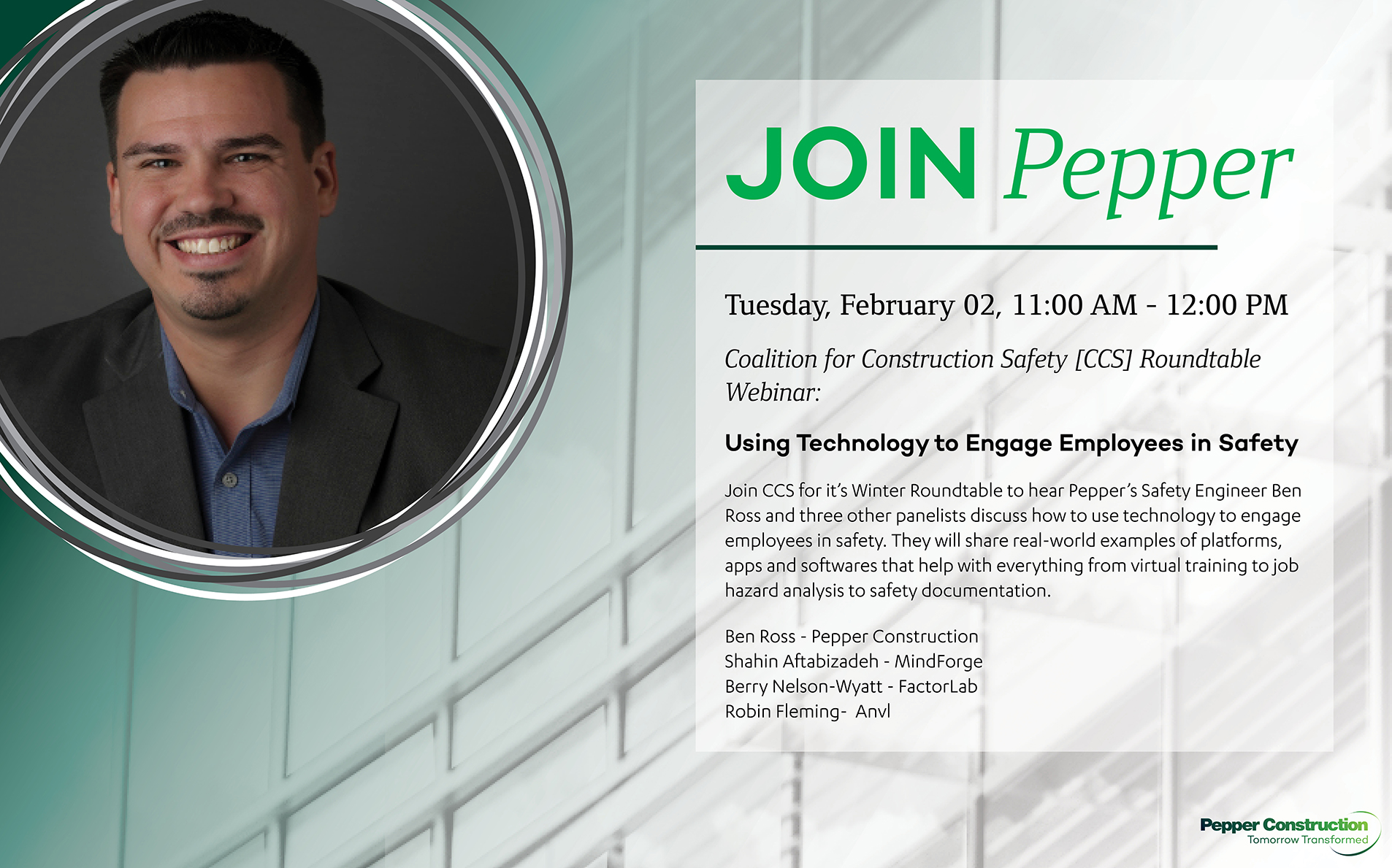 CCS Roundtable, Webinar, Ben Ross, Technology