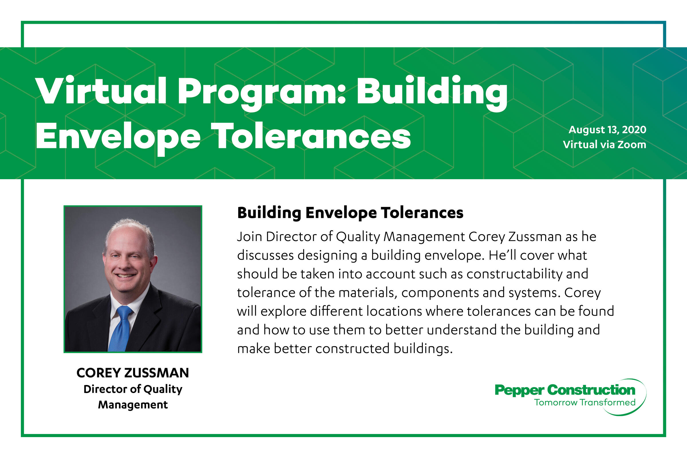 Building Envelope Tolerances