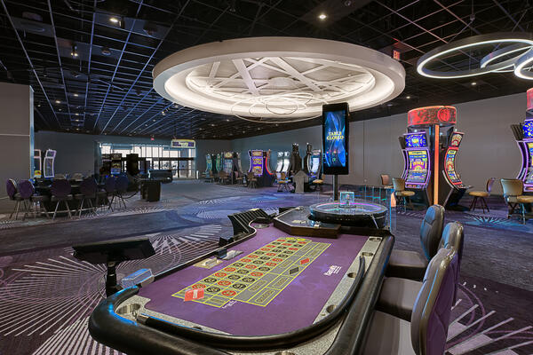 Casino Construction, Harrah, Casino, cards, jackpot, blackjack, slot machine, Caesars, Caesars Entertainment, Pepper Indiana, Pepper Construction, Interiors, Indiana Construction, Anderson