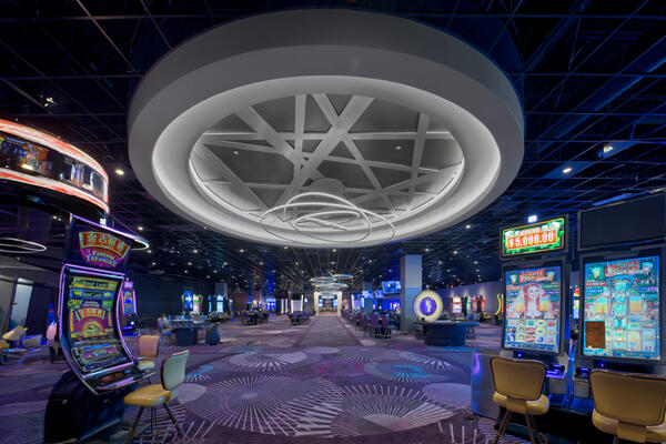 Casino Construction, Harrah, Casino, cards, jackpot, blackjack, slot machine, Caesars, Caesars Entertainment, Pepper Indiana, Pepper Construction, Interiors, Indiana Construction, Anderson