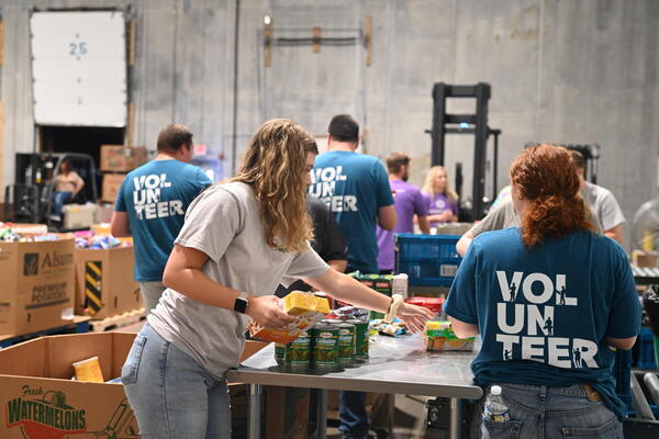 Gleaners, Food drive, community service, Pepper, Indiana, Pepper construction