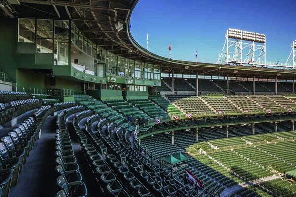 Wrigley Field press box