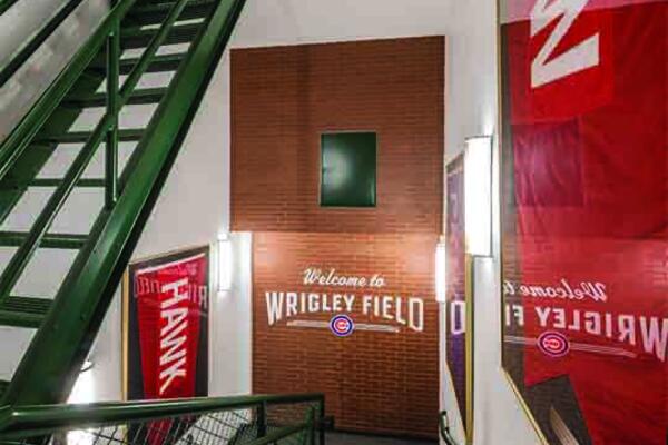 Wrigley Field press box